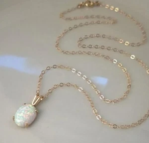Opal Necklace, Earring Set And Ring  - Picture 1 of 7