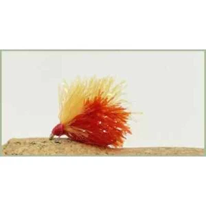 8 Two Tone Blobs Yellow Red Trout Fly, Size 10, Trout or Salmon Flies - Picture 1 of 1