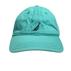 Nautica Men’s Hat Cap Casual Teal Navy Relaxed Fit Adjustable Preppy Coastal - Picture 1 of 8