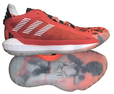 Adidas J Dame 6 Big Kids Geek Up Basketball Shoes Size 6.5 FW4341 Glory Red - Image 1 of 4