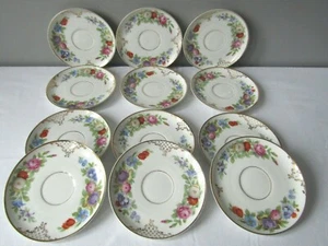 Rosenthal Die Dresden Teetasse Untertasse Floral mit Goldvergoldungsrand - Bild 1 von 4