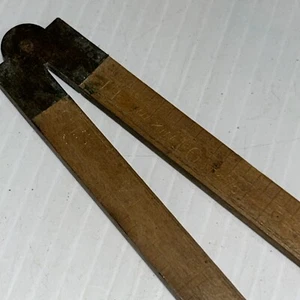 Lufkin Boxwood Folding Wood Ruler  No 751 USA 24” Brass Ends /86 - Picture 1 of 13