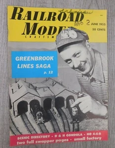 Railroad Model Craftsman JUN 1955 Vol. 24 No. 1 Trains Mancave Vintage Magazine - Picture 1 of 4