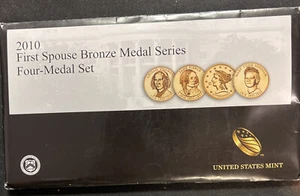 2010 First Spouse Four Medal Bronze Set in Original Government Packaging ENN - Picture 1 of 5