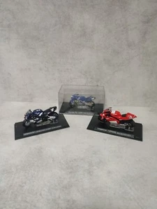 BICICLETA DE CARRERAS DEAGOSTINI CHAMPION X3 ESCALA 1:24. YAMAHA R7, YZR500 HONDA RS 125R - Imagen 1 de 15