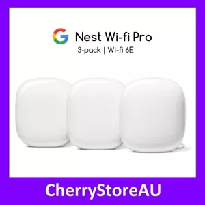 Google Nest Wifi Pro Home Mesh Wi-Fi 6E Router - 3 Pack (GA03690-AU) - Bild 1 von 3