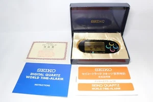 SEIKO vintage World Time Alarm S991-4020 EK702K digital clock Japan - Picture 1 of 5