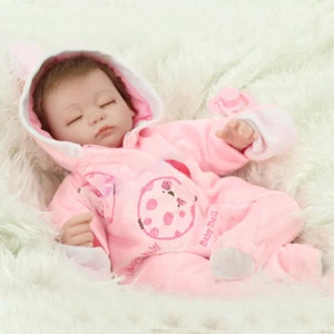 16" Realistic Reborn Baby Dolls Vinyl Silicone Handmade Lifelike Newborn Doll - Picture 1 of 10