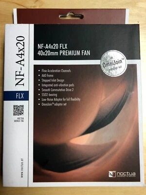 NEW Noctua NF-A4x20 FLX Premium Quiet Fan 3-Pin 40x20mm Brown - Image 1 of 4