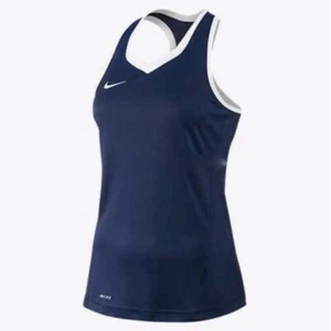 Camiseta deportiva de lacrosse Nike Cutback para mujer | azul marino/blanca | 578462 420 | nueva con etiquetas - Imagen 1 de 2