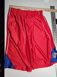 Mens Knights Apparel Kansas Jayhawks Basketball Shorts Size M Multicolor EUC! - Picture 1 of 4