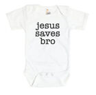 CHRISTIAN BABY BODYSUIT, Jesus Saves Bro, INFANT ROMPER, CHILDS CREEPER, GOSPEL