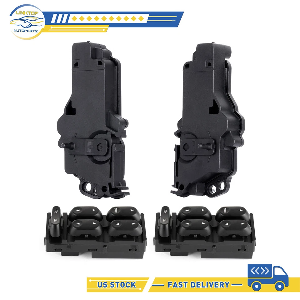 For 2002-2005 Ford F-350 Super Duty FL & FR Window Switch & Door Lock Actuators - Image 1 of 1
