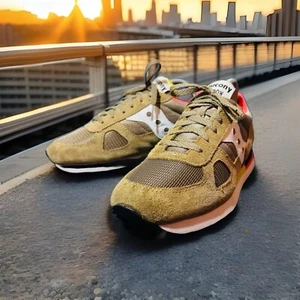 Saucony Shadow Women’s Original Beige Orange Black Pink S1108-617 Size 9.5 - Picture 1 of 11