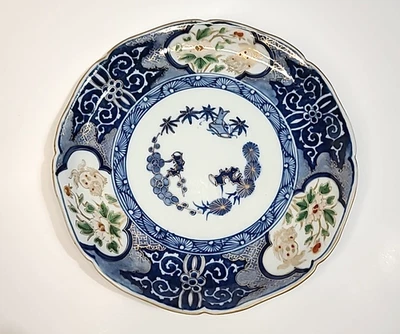 ANTIQUE PORCELAIN 9" DISH - FUKI CHOSHUN  - MEIJI PERIOD (1868 - 1912) - Image 1 of 4