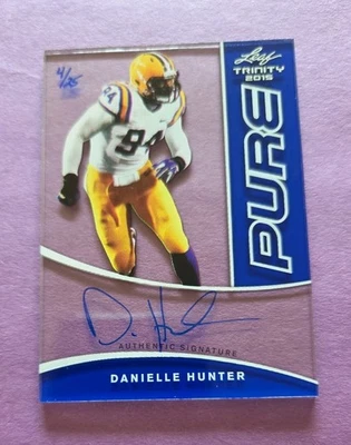  2015 Leaf Trinity Pure Acetate DANIELLE HUNTER Auto RC (PA-DH1). Serial #4/25 - Image 1 of 4