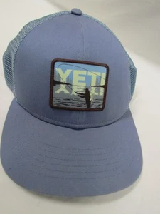 Yeti Coolers Hat Cap Snap Back Blue Fishing Outdoors - Picture 1 of 4