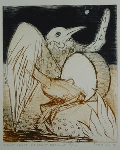 Tanzt Leute Nacht beginnt - Löding - Radierung signiert - Mappe Zwei B53 - 1991 - Bild 1 von 4