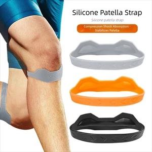 Flexible Patella Knee Strap Silicone Knee Sports Support Band Knee Care - Picture 1 of 18