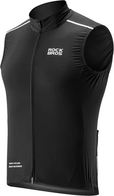 ROCKBROS Cycling Vest Windproof Breathable Bike Men Sleeveless X-Large  - Image 1 of 4