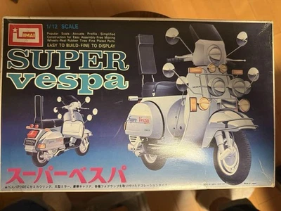 Imai 1/12 Super Vespa P200E Unassembled Model Kit 1980 Plastic Motorcycle - Image 1 of 4