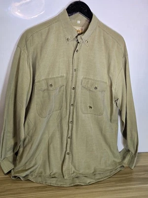 Mens Camel Collection Shirt Green Size Medium - Large 23" Pit 30" Long.  - Image 1 of 4