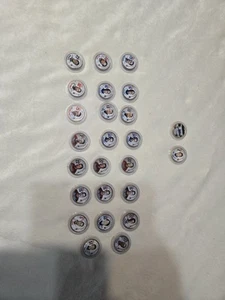 Lot 25 farbige Baseball Quarters Münzen Sammlerstücke MLB - Bild 1 von 9