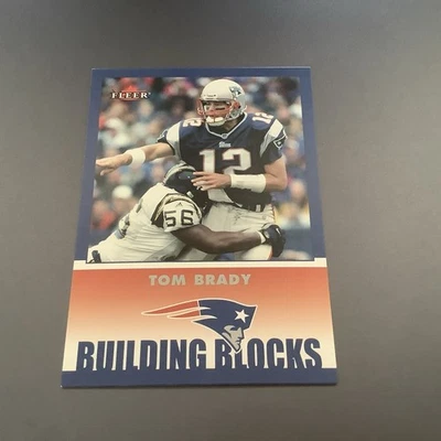 2002 Fleer Tom Brady Building Blocks Patriots NM - Image 1 of 2