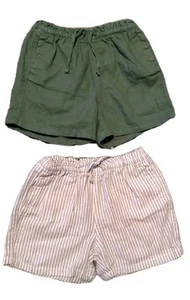 Girls Shorts Old Navy NWOT Size 4T Pull On Olive Green + Striped - Picture 1 of 4