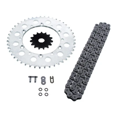 2003-2007 Kawasaki KLX300R KLX 300 R O Ring Chain and Sprocket Silver 15/47 110L - Image 1 of 4