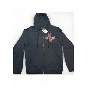 Sweat à capuche zippé Achmed Jeff Dunham noir homme grand I Keel You comédian neuf avec étiquette - Photo 1/10