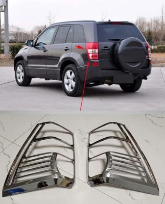 2 piezas para Suzuki Grand Vitara 2006-2013 ABS cromo luz trasera lámpara cubierta moldura Foto 1 de 4