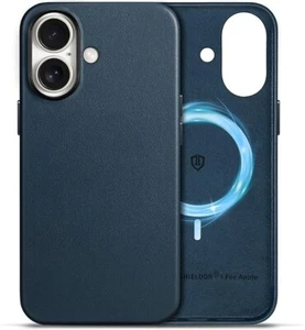 SHIELDON Case for iPhone 16 plus 6.7'' Leather Slim Fit, Anti-Scratch Shockproof - Picture 1 of 5