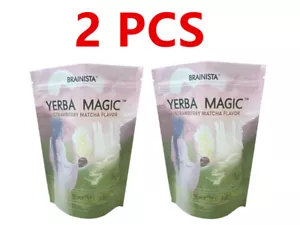 2x Yerba Magic Yerba Mate Instant Tee Pulver | Erdbeer Matcha Geschmack 30 Portionen - Bild 1 von 12