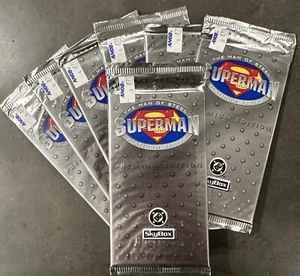 7 Packs - 1994 Skybox SUPERMAN Man of Steel Platinum Series Factory Sealed - Picture 1 of 4