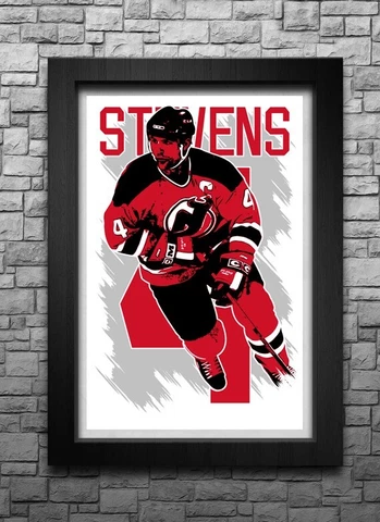 SCOTT STEVENS art print/poster NEW JERSEY DEVILS FREE S&H! JERSEY Cover