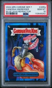 24 TOPPS CHROME GPK OG #AN5a VANESSA UNDRESSER LAVA REFRACTOR PSA 10 POP 1 #/149 - Picture 1 of 2