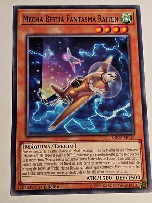 Mecha Phantom Beast Raiten●YUGIOH●MP14●SPANISH●COMMON●1st●NM●Y40 - Image 1 of 2