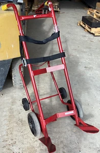 Dayton 34D650 Drum Truck,55 Gal,Steel,Red - Picture 1 of 6