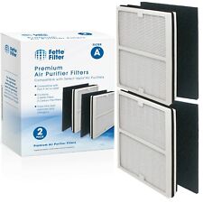 2 Premium HEPA Filters & 2 Carbon Filters Compatible with Idylis Air Purifiers A