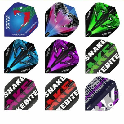 9 REDDRAGON Dart Flights Flys Flügel Standard Hardcore Peter Wright Snakebite