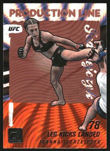 2022 Donruss UFC Production Line Holo Orange Laser #2 Joanna Jedrzejczyk
