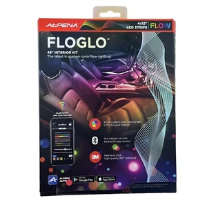 Alpena 77980 FloGlo Interior Bluetooth LED Strip Lights for Cars, 48 inches - Picture 1 of 2