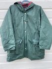 Apres Sport Rain Coat Jacket Flannel Lined Parka Vintage Hiking Protection sz M