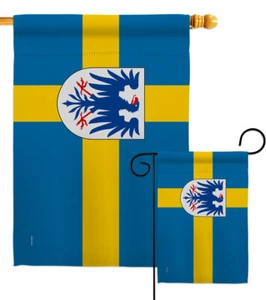 Bandera de jardín decorativa regional Suecia Värmland patio banner - Imagen 1 de 19