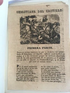 PLIEGO DE CORDEL,SEBASTIANA DEL CASTILLO,CASTIGO  CIUDAD RODRIGO,Valladolid,1862 - Bild 1 von 2