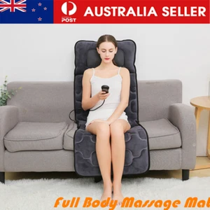 Full Body Massage Mat Heated Neck Massager Vibrating Pad Cushion for Pain Relief - Picture 1 of 12