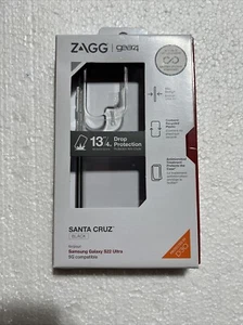 ZAGG Gear4 Santa Cruz D3O Impact Case for Samsung Galaxy S22 Ultra - Clear/Black - Bild 1 von 2