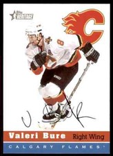 2000-01 TOPPS HERITAGE VALERI BURE CALGARY FLAMES #114