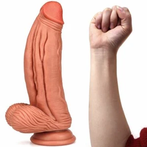 XXXL HUGE Realistic Silicone Thick Big Penis Dildo Dong G-spot Sex Toy for Women - Picture 1 of 14